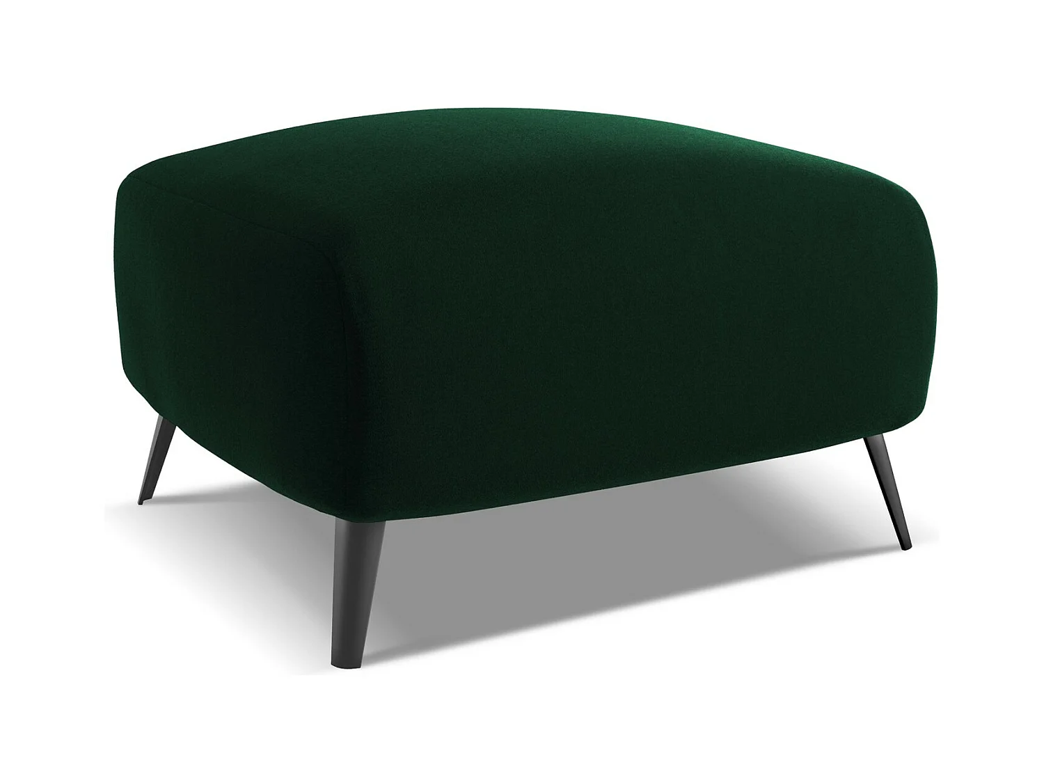 Pouf - Hocker - Samt - Flaschengrün - MALIE
