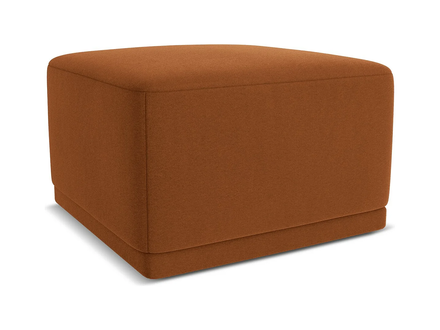 Pouf - Hocker - Samt - Terrakotta - KAILA