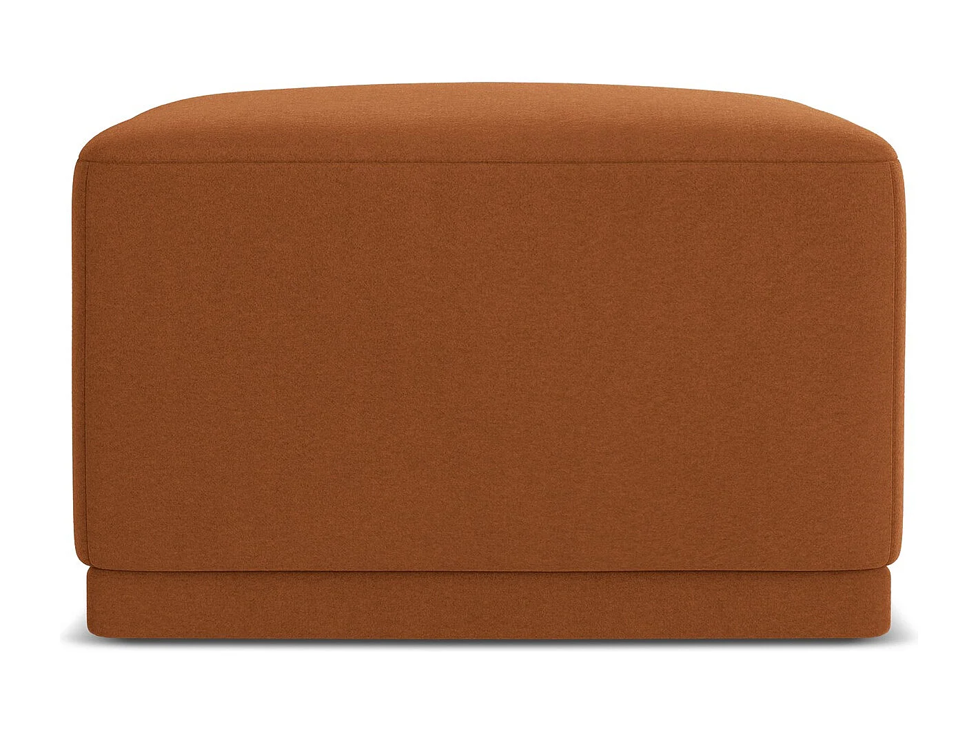 Poef van terracotta velours - KAILA