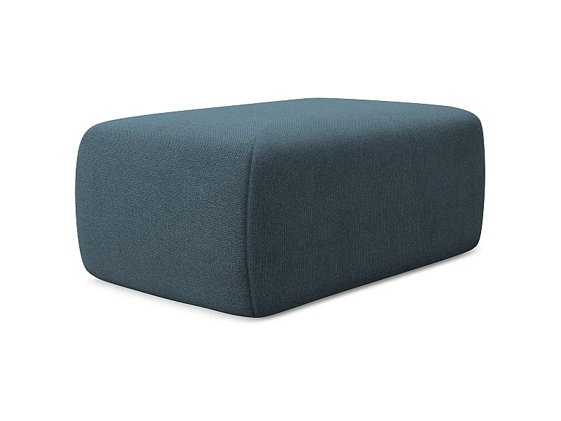 Pouf - Hocker - Strukturstoff - Jeans - KAPUA