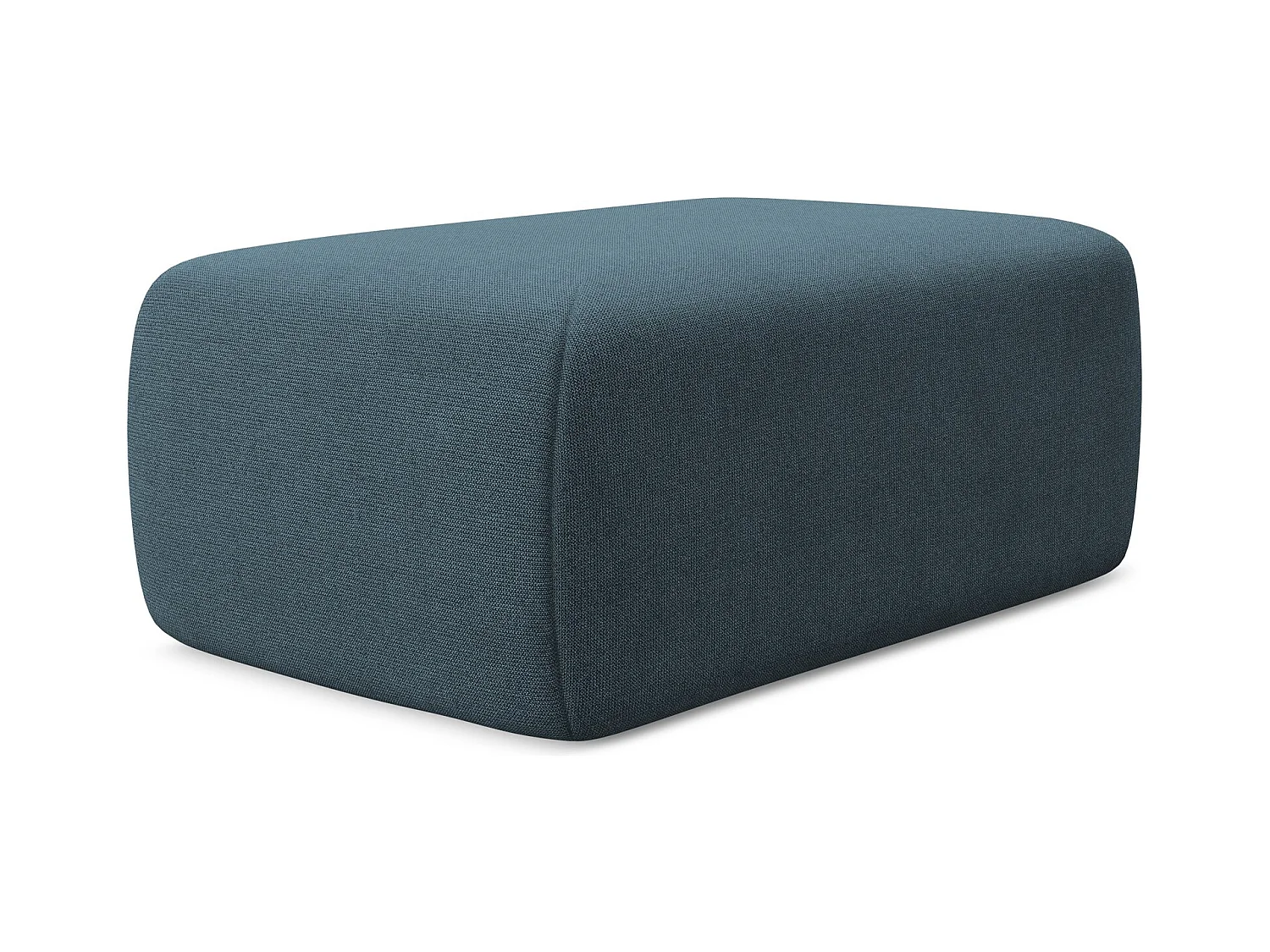 Pouf - Hocker - Strukturstoff - Jeans - KAPUA