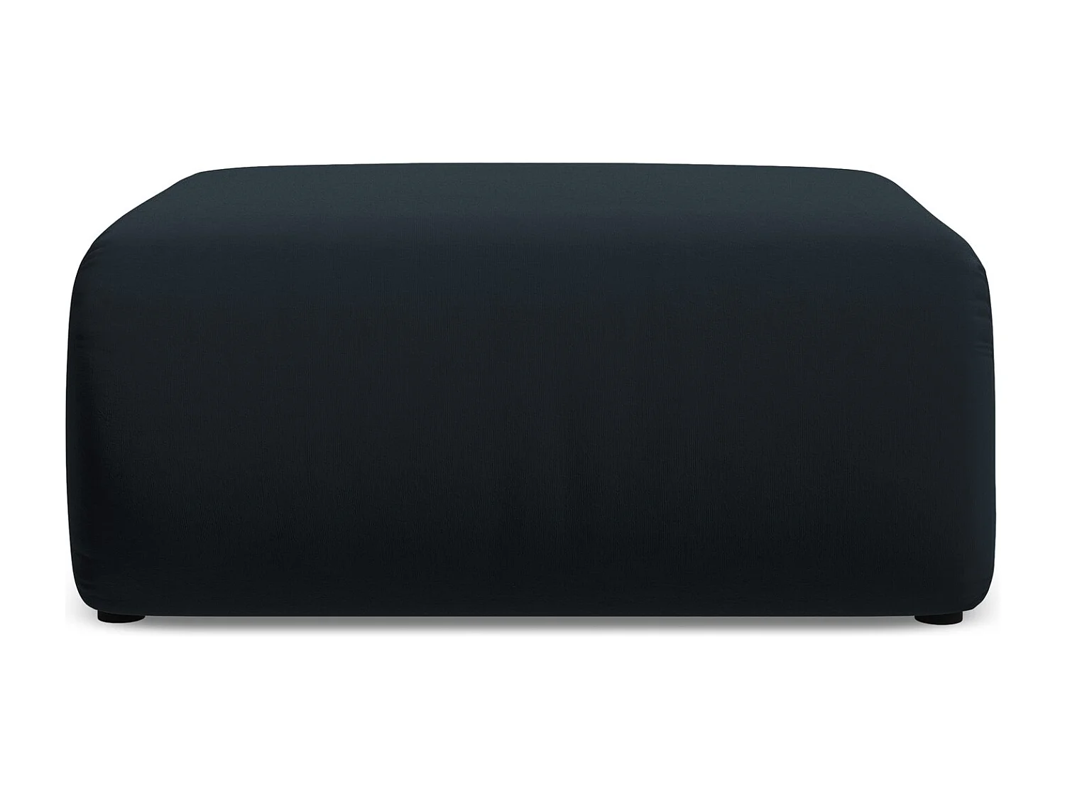 Pouf en velours - bleu royal - EKAHI