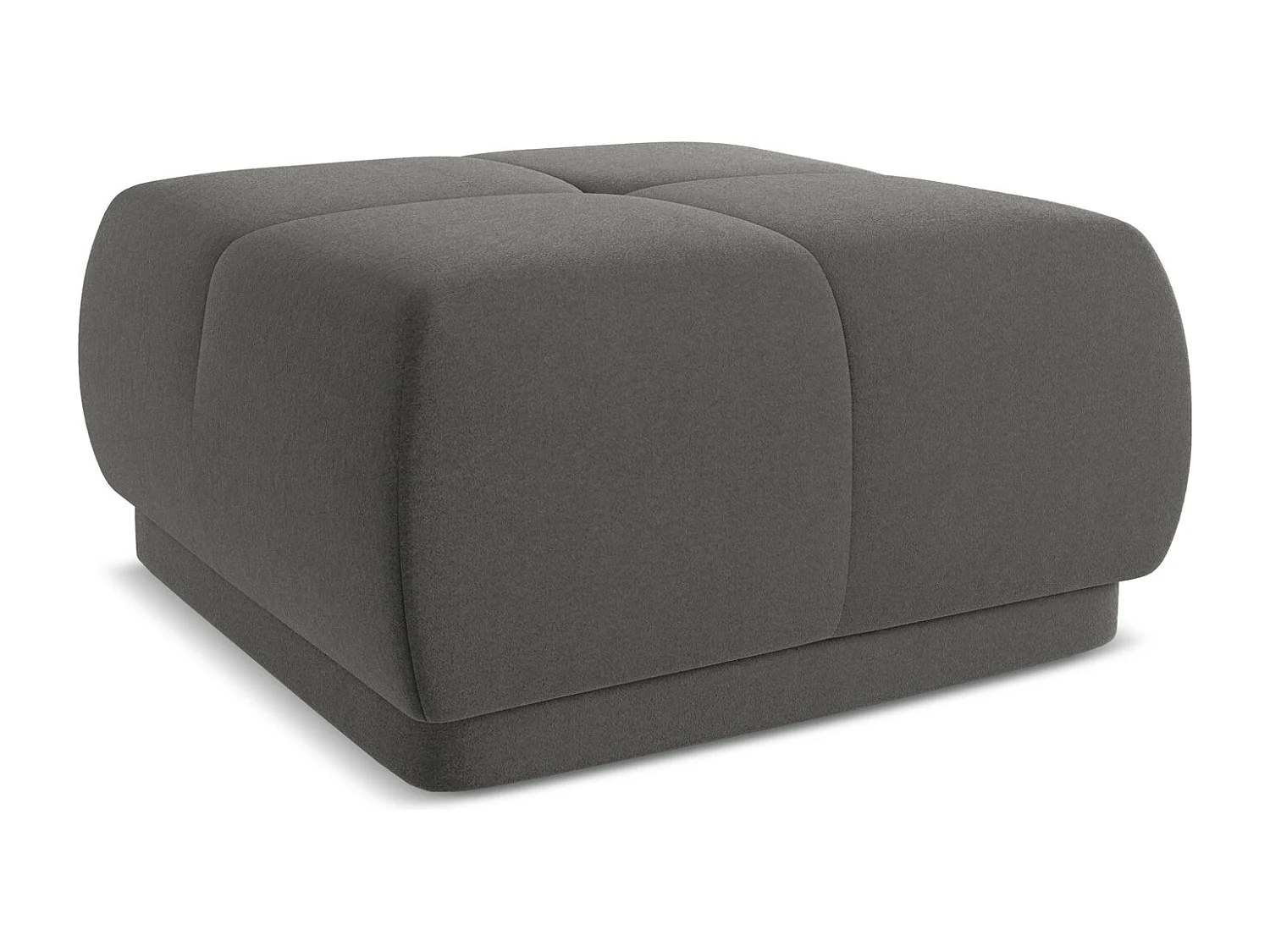 Pouf - Hocker - Samt - Stahl - HOKU