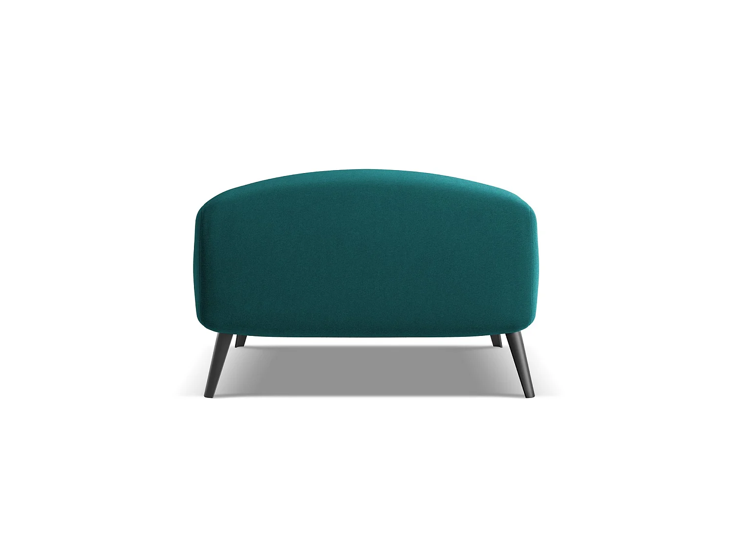 Pouf en velours - marin - GENOVA