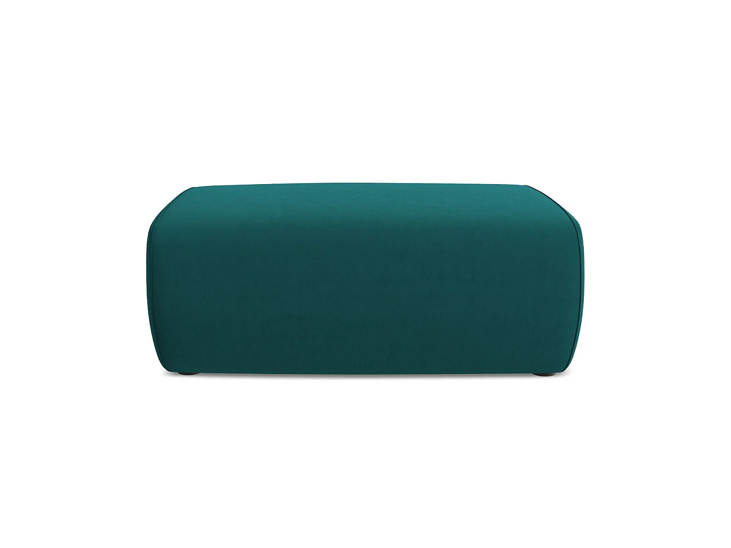 Pouf en velours - marin - PALERMO