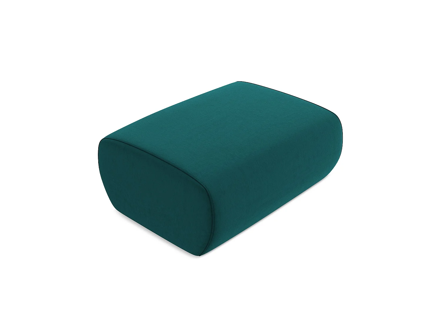 Pouf en velours - marin - PALERMO