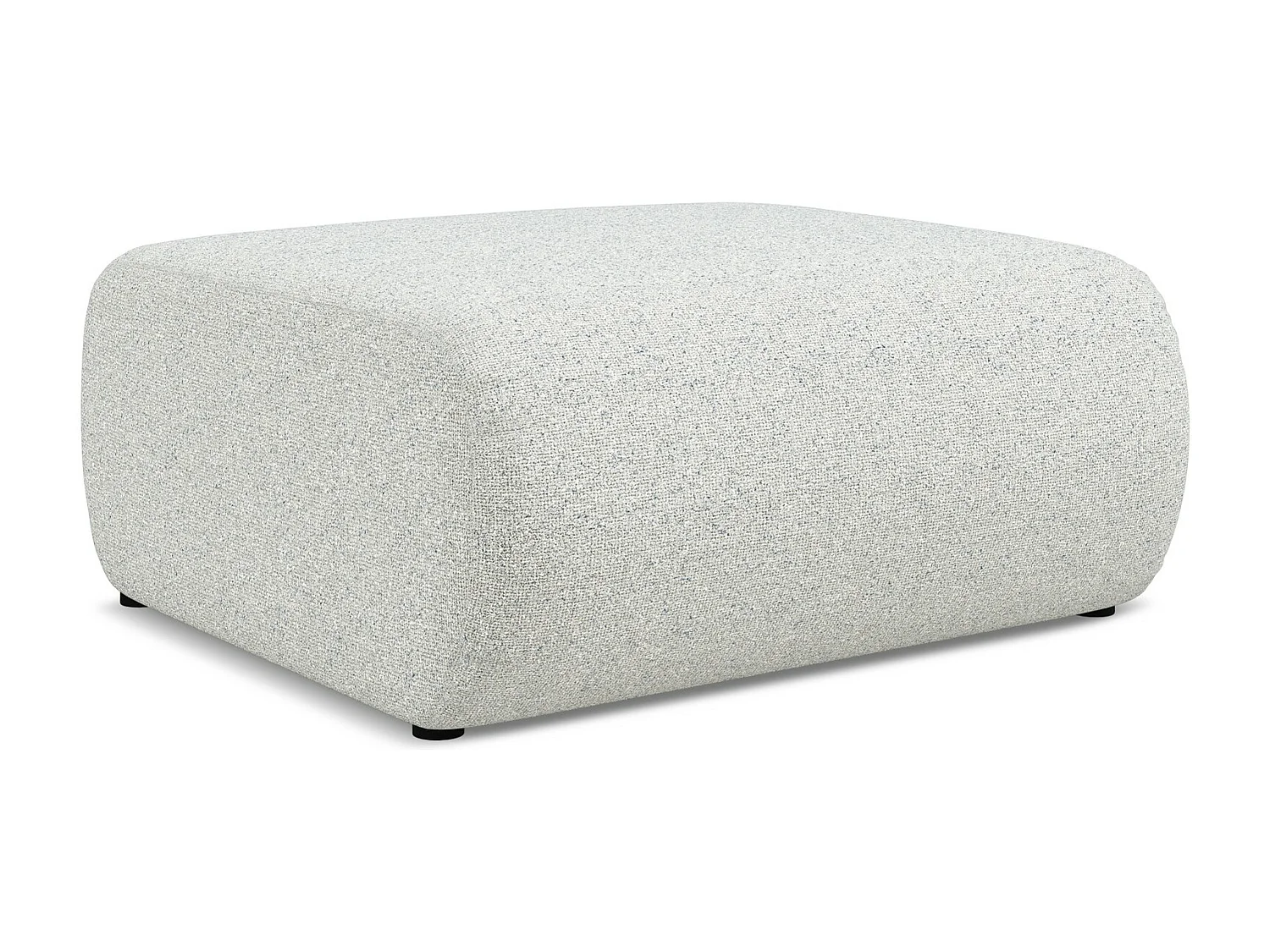 Pufa - z tkaniny strukturalnej - beżowy - EKAHI