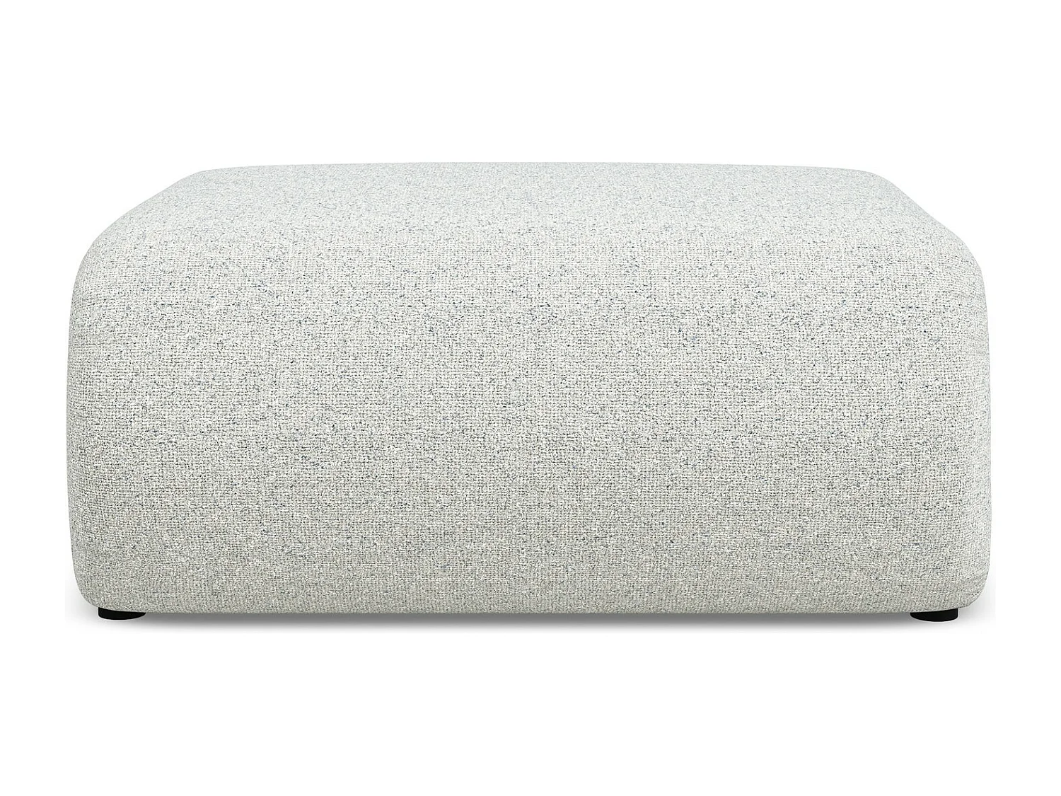 Pufa - z tkaniny strukturalnej - beżowy - EKAHI