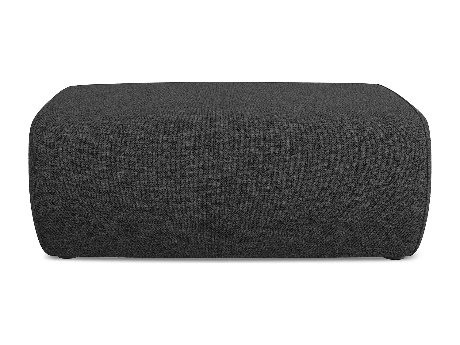 Pouf - Hocker - Chenille - Anthrazit - NANEA