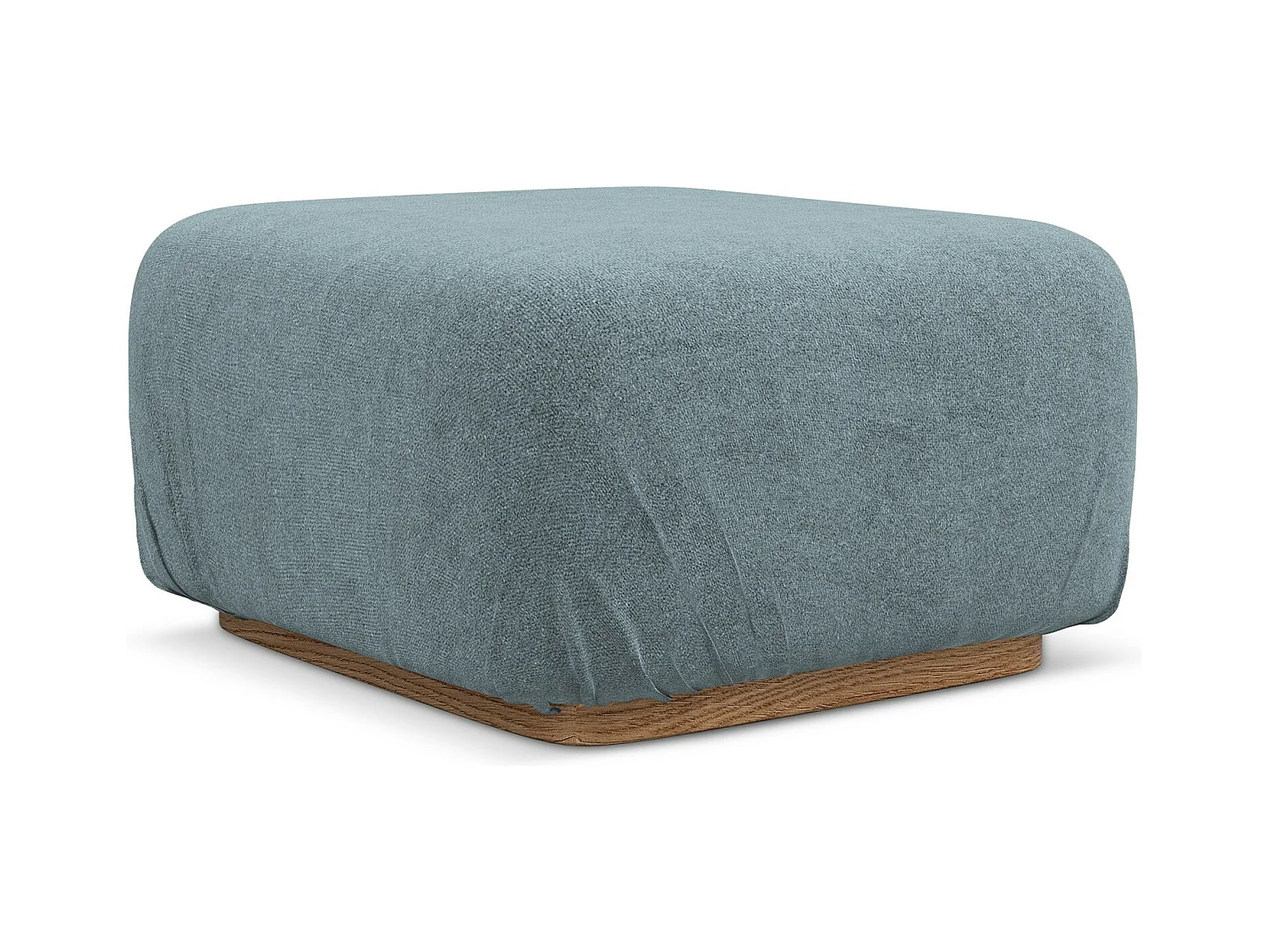 Pouf - Hocker - Bouclé - Jeans - AILANI
