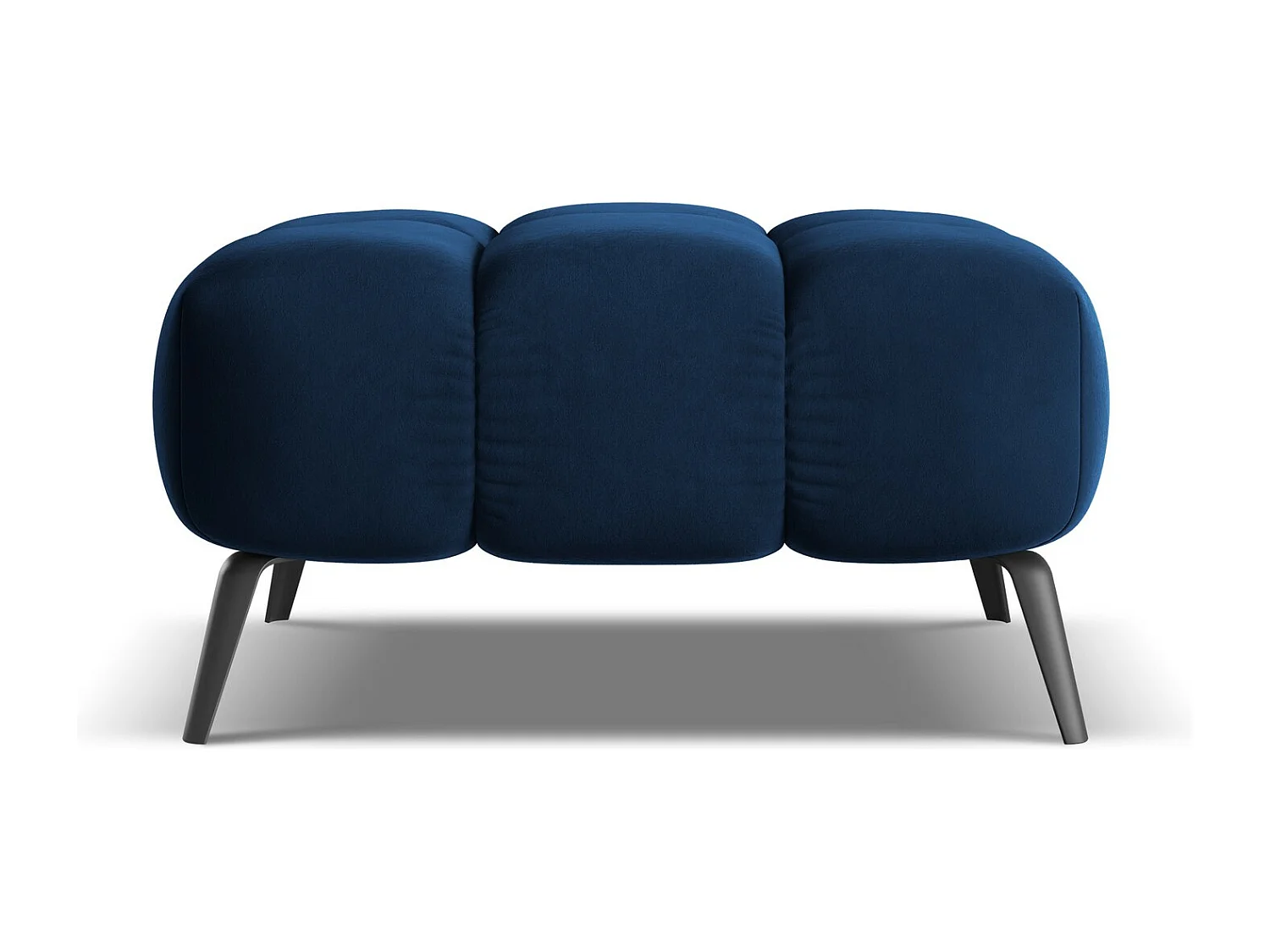 Pouf en velours - bleu royal - NALU