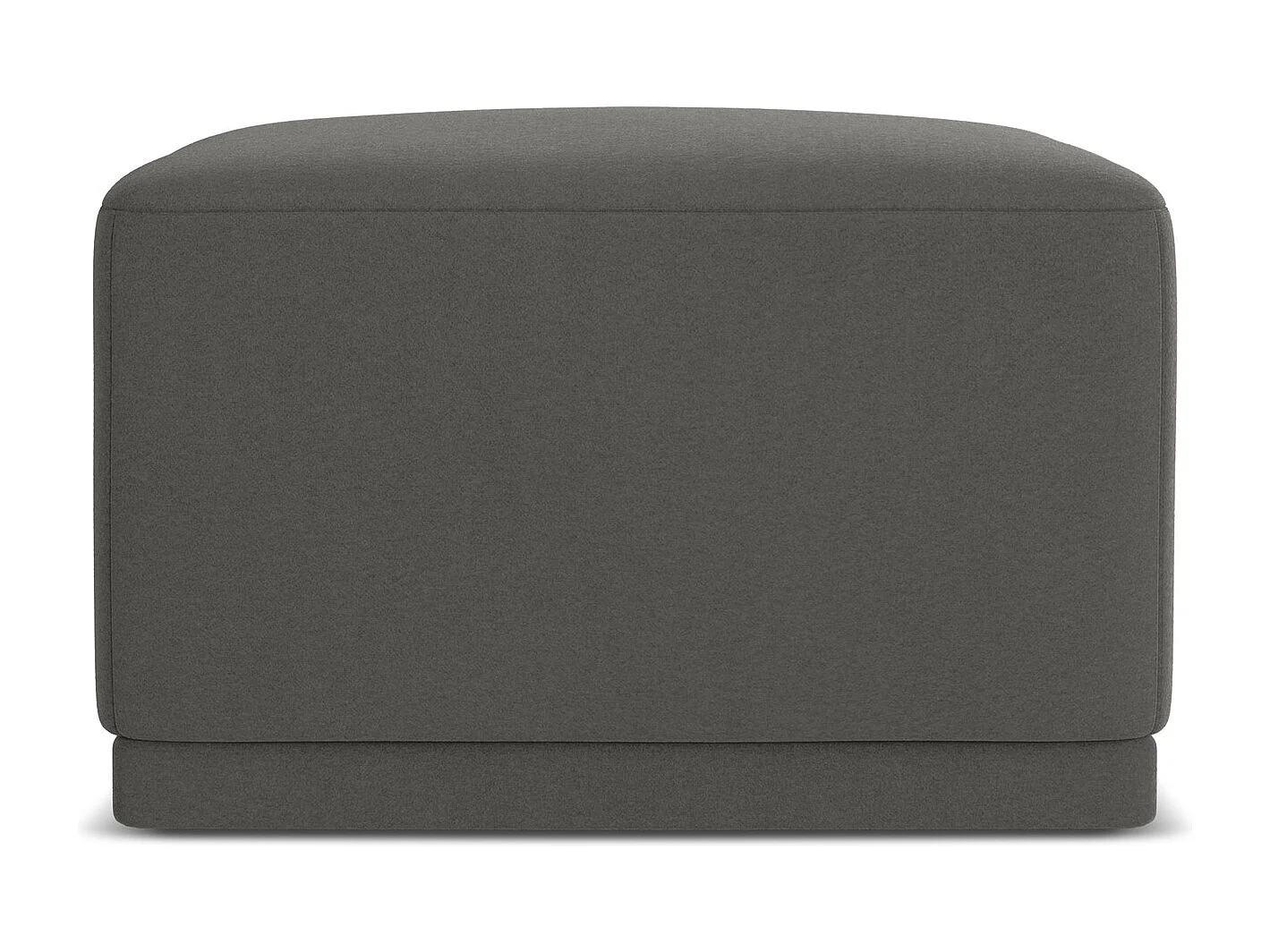 Pouf en velours - acier - KAILA