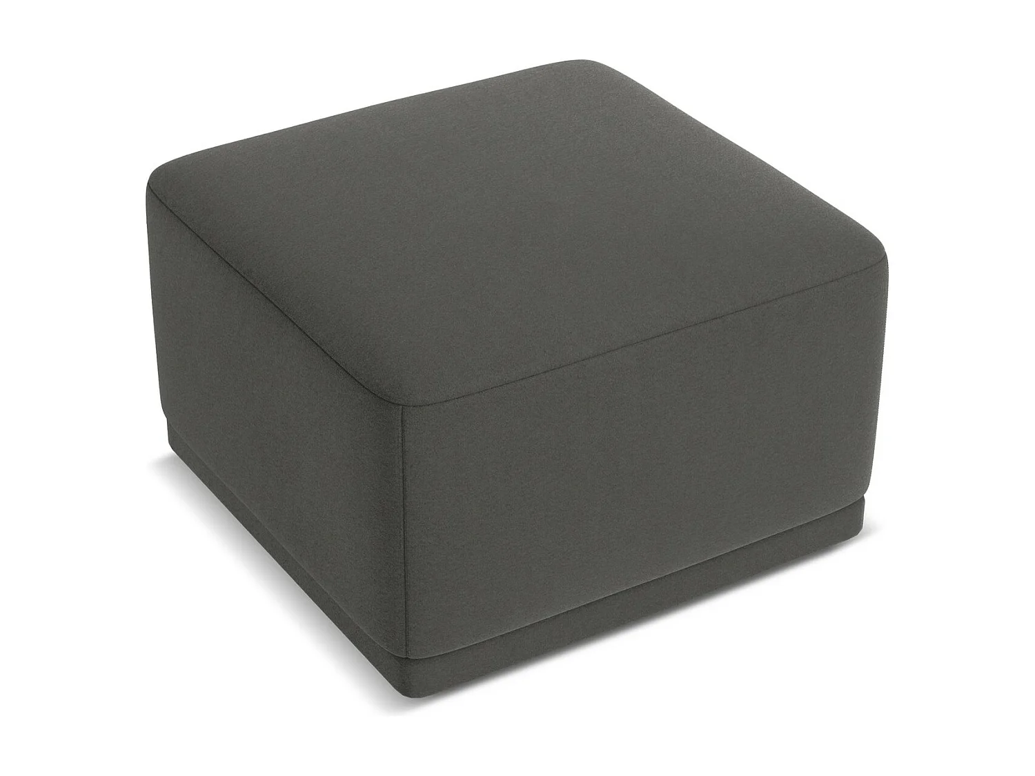Pouf en velours - acier - KAILA