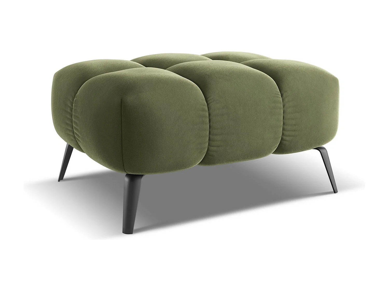 Pouf en velours - olive - NALU