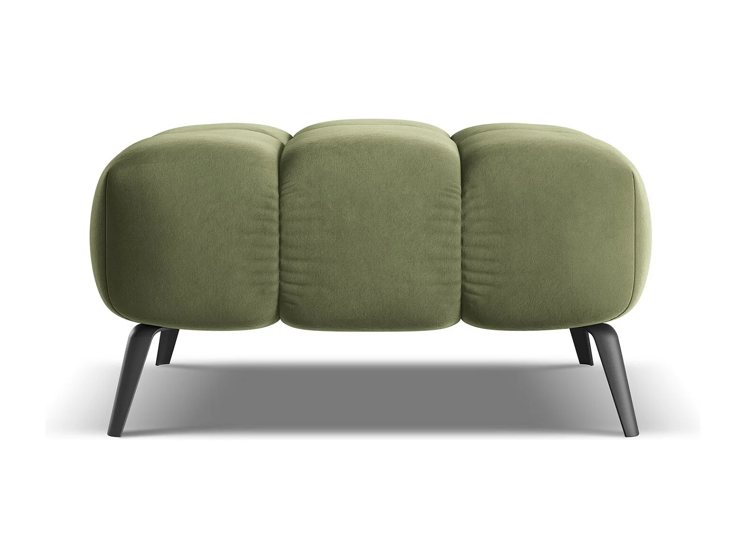 Pouf en velours - olive - NALU