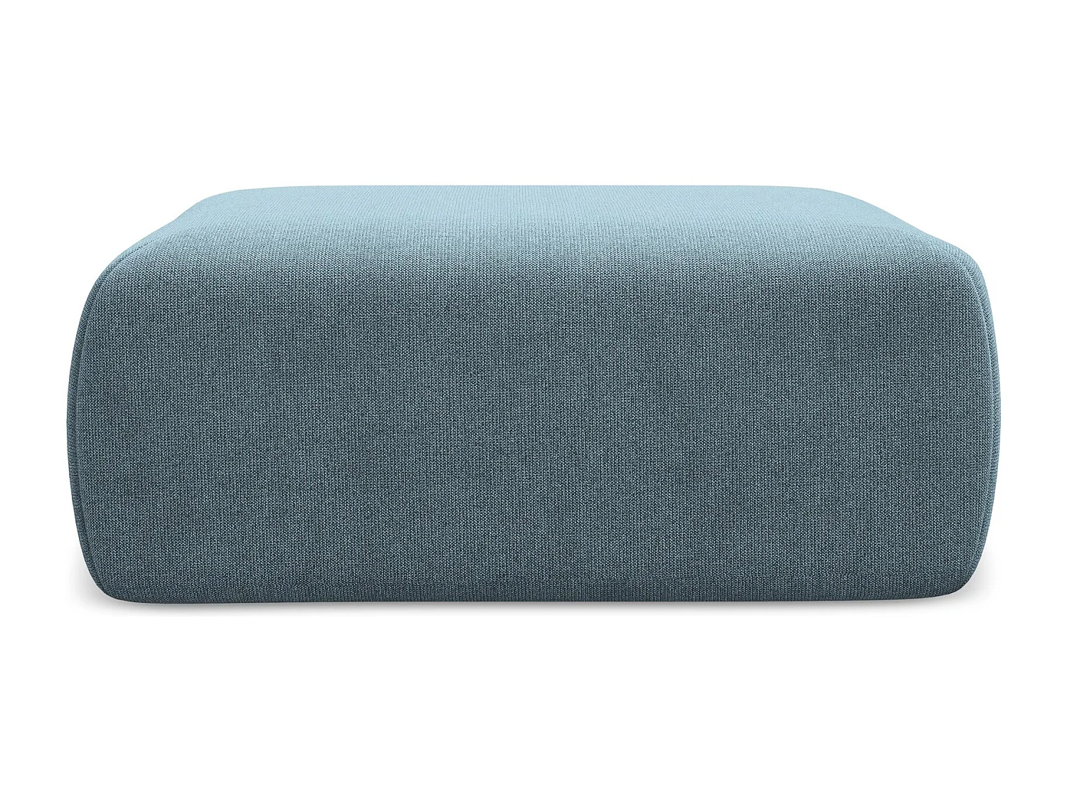 Pouf en tissu texturé - bleu clair - KAPUA
