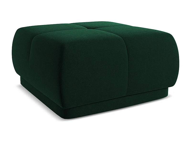 Pouf - Hocker - Samt - Flaschengrün - HOKU