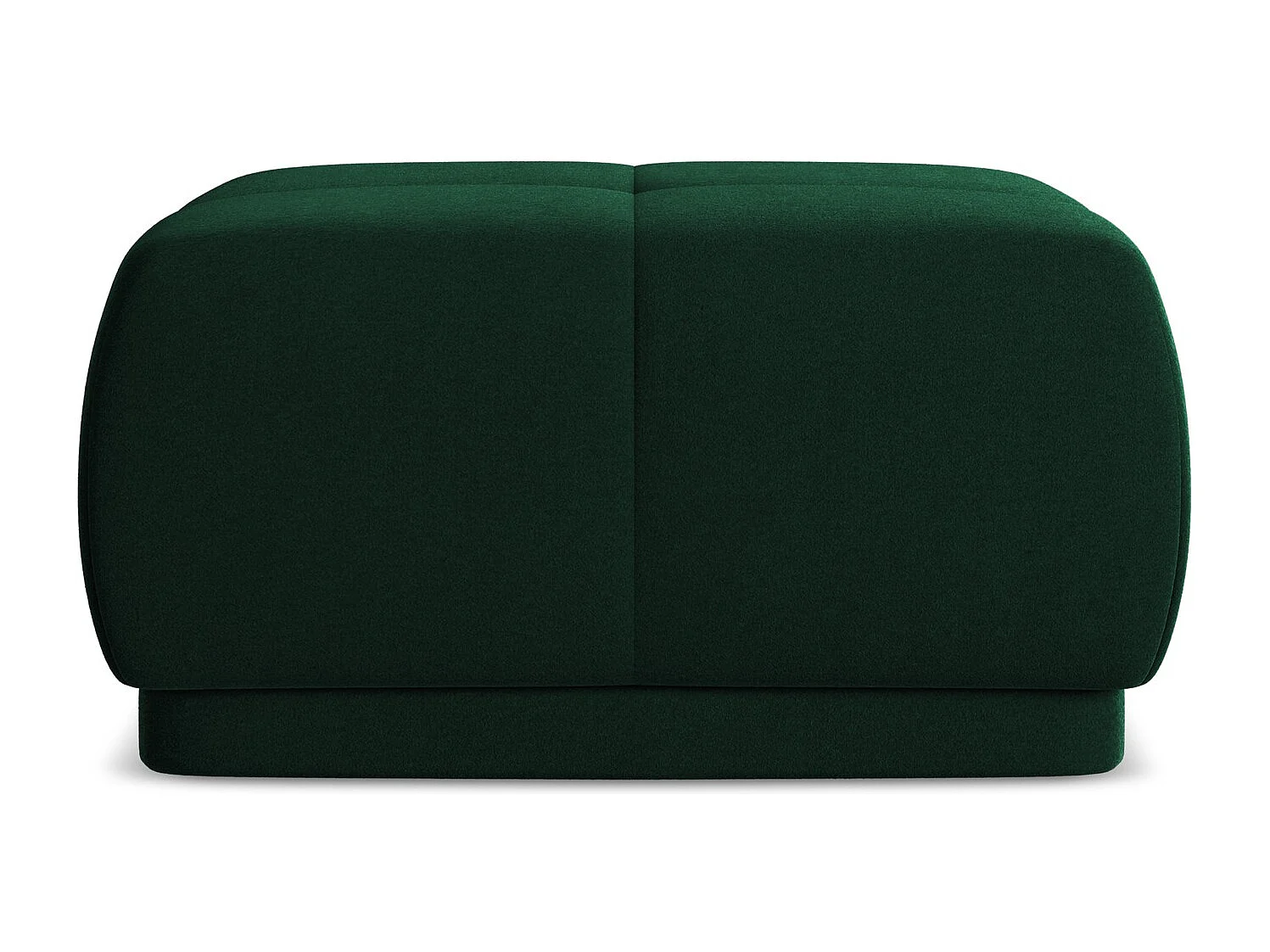 Pouf en velours - bouteille verte - HOKU