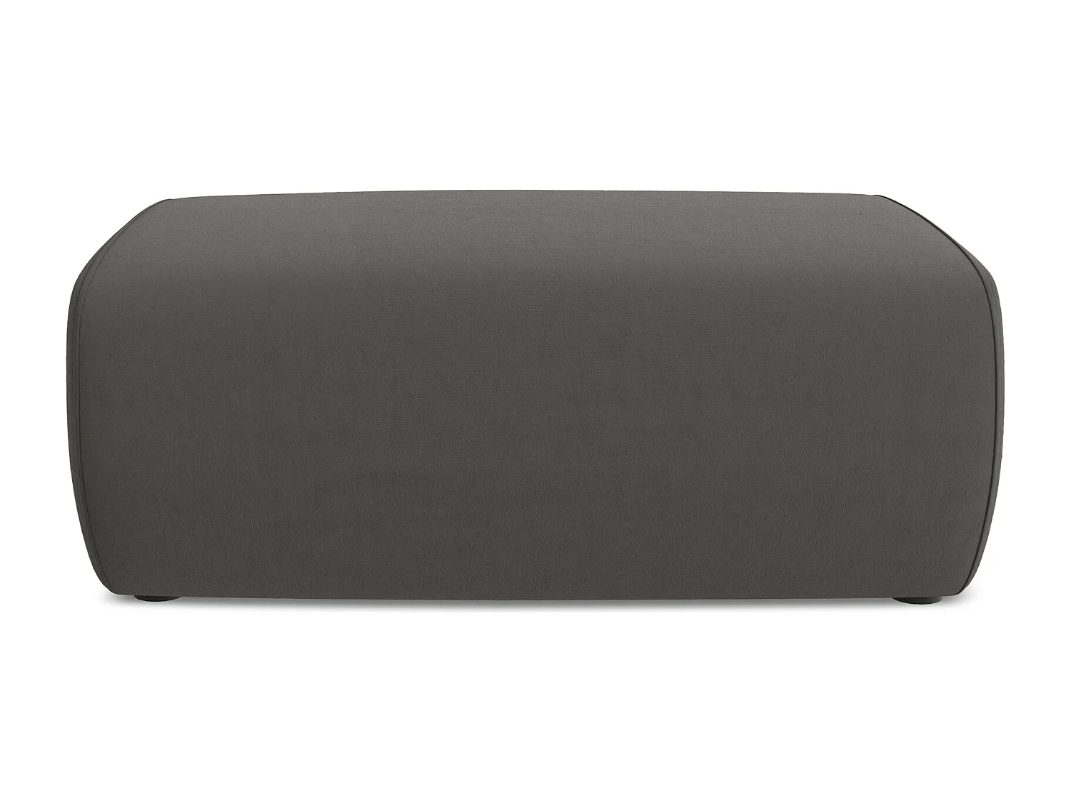 Pouf en velours - acier - NANEA