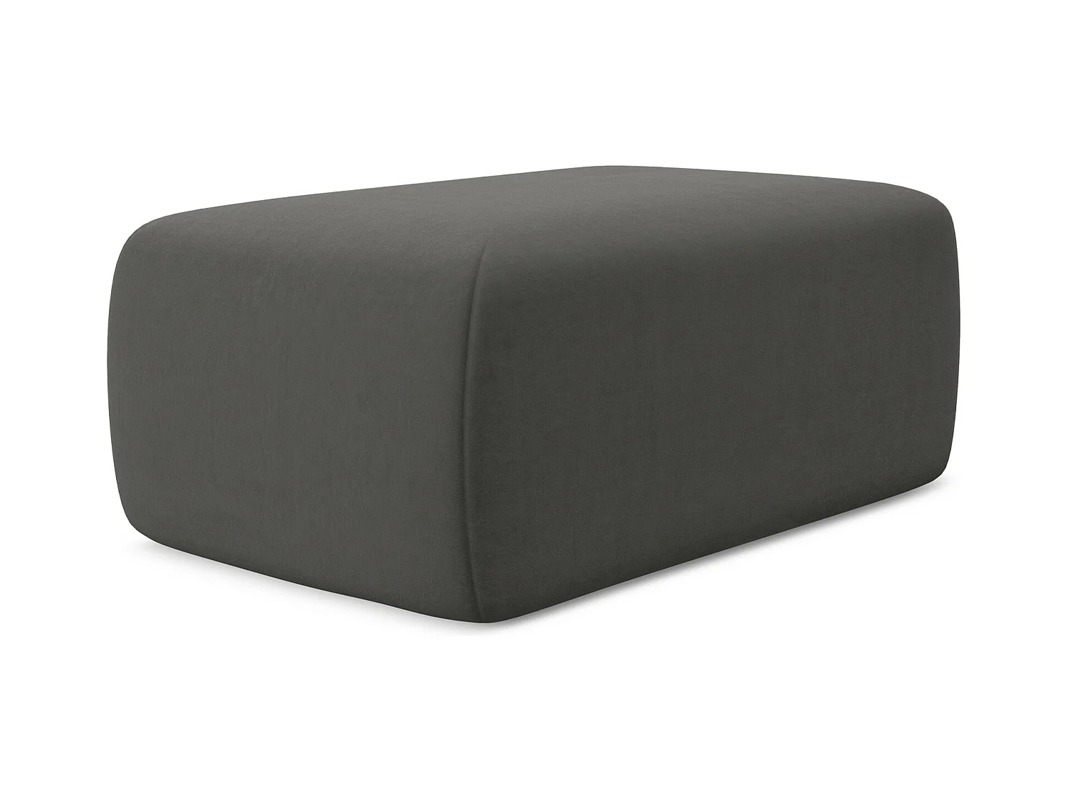 Pouf - Hocker - Samt - Stahl - NANEA