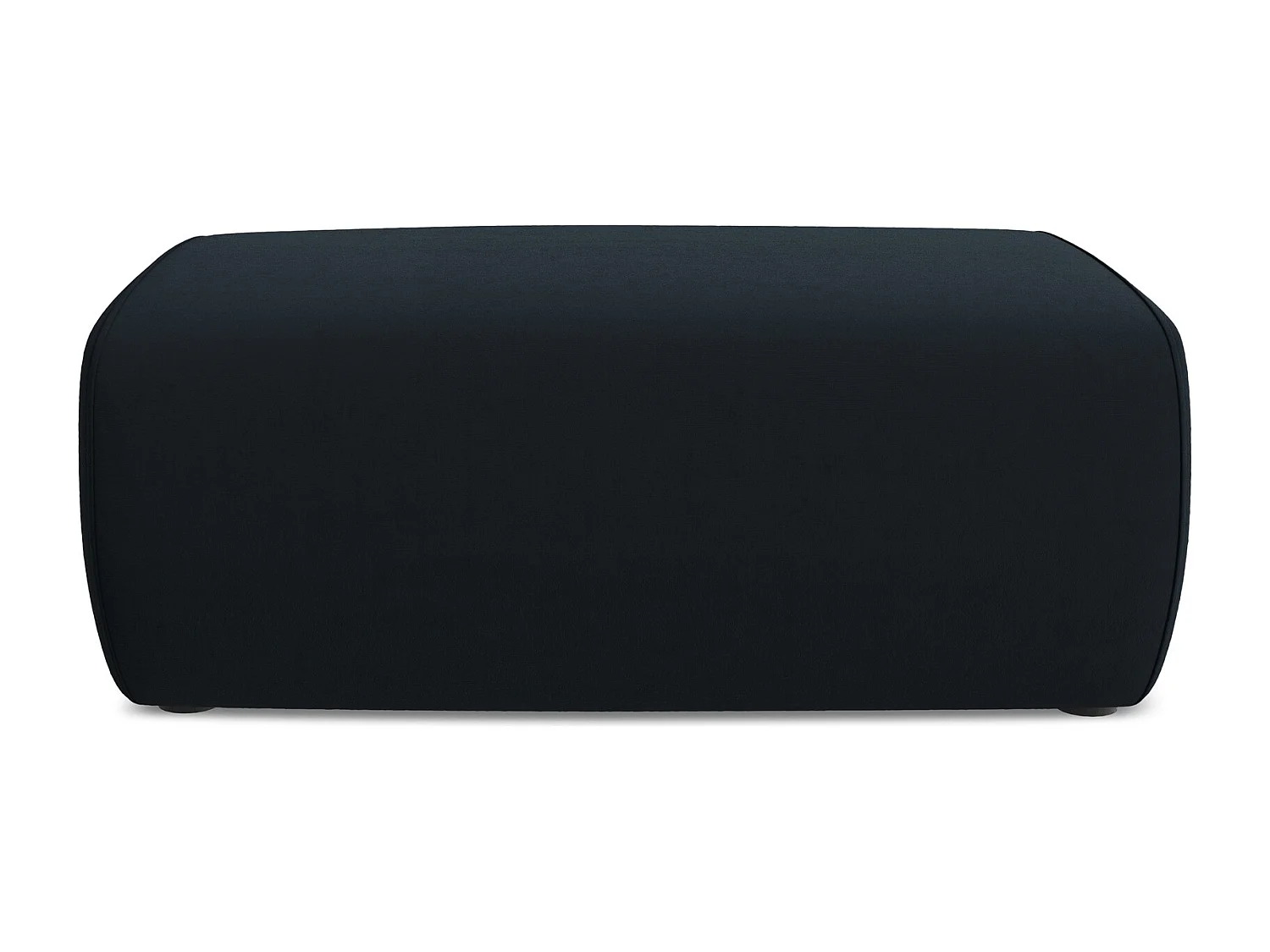 Pouf en velours - bleu royal - NANEA