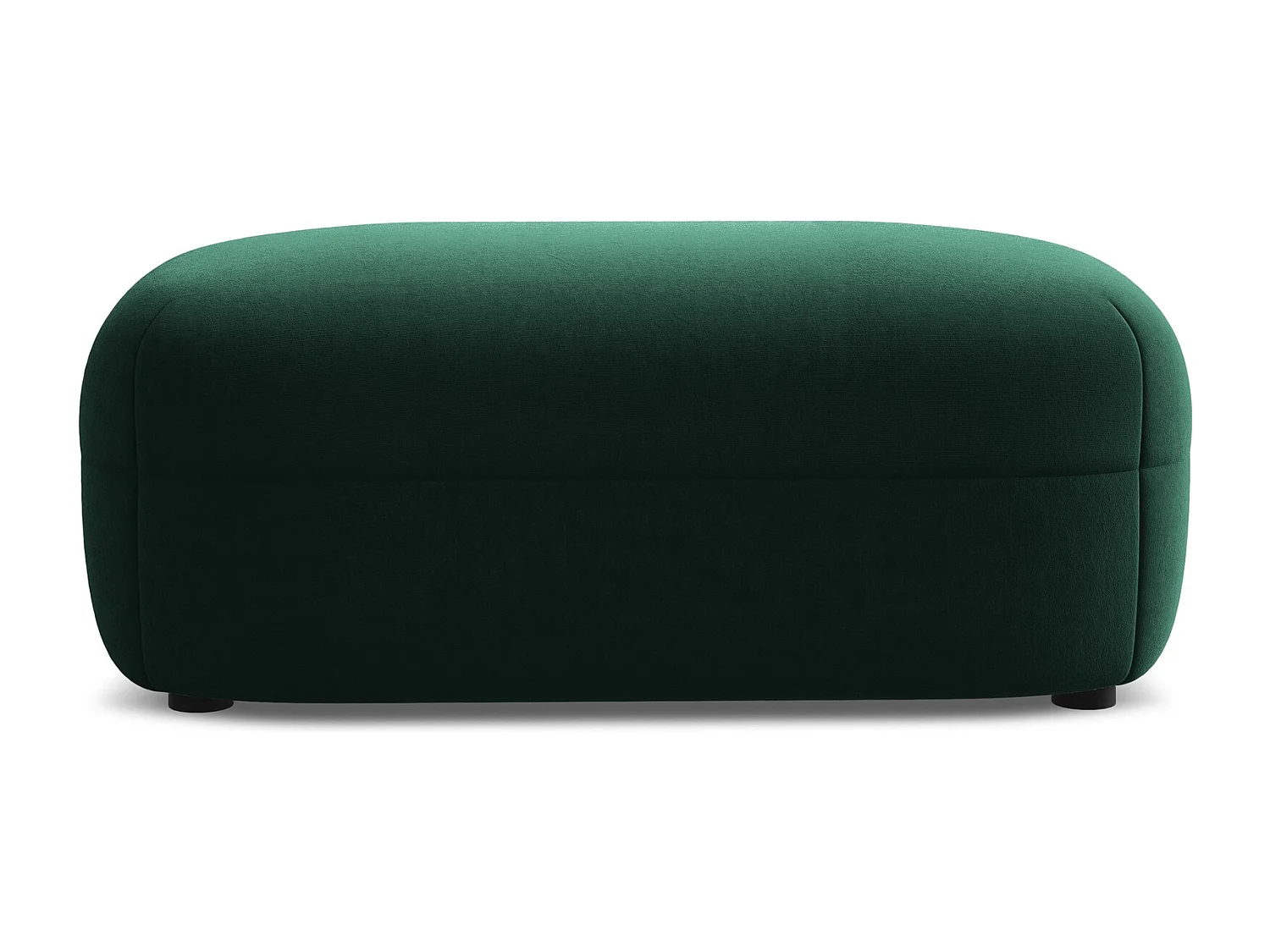 Pouf - Hocker - Samt - Flaschengrün - MOANA