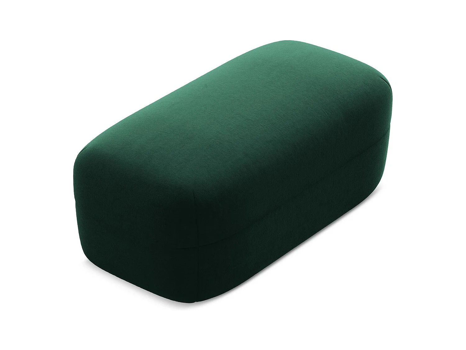 Pouf - Hocker - Samt - Flaschengrün - MOANA