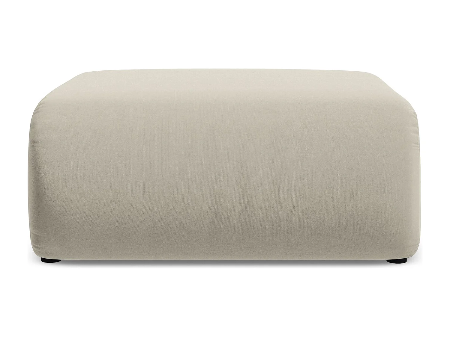 Pouf en velours - perle - EKAHI