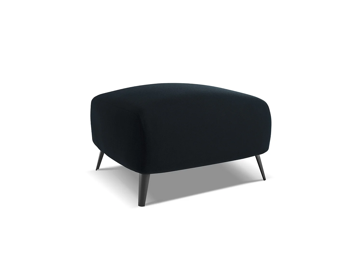 Pouf en velours - bleu royal - GENOVA