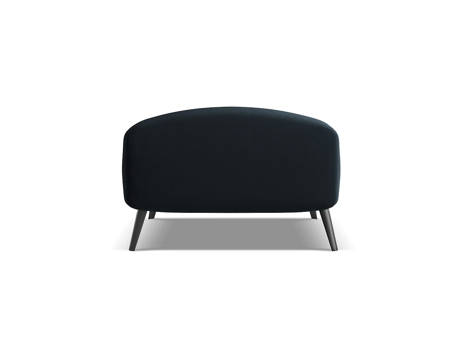 Pouf en velours - bleu royal - GENOVA