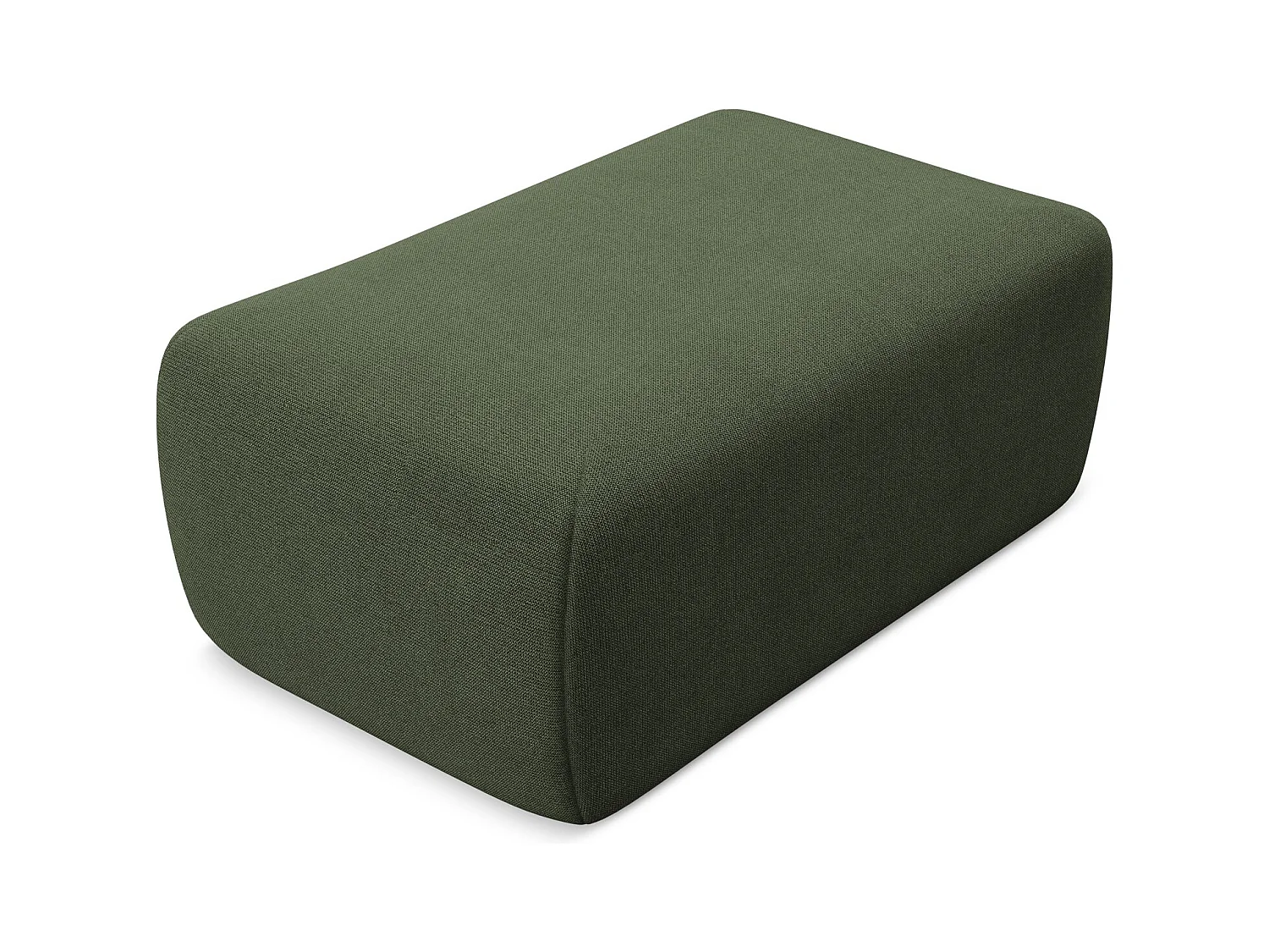 Pouf - Hocker - Strukturstoff - Olive - KAPUA