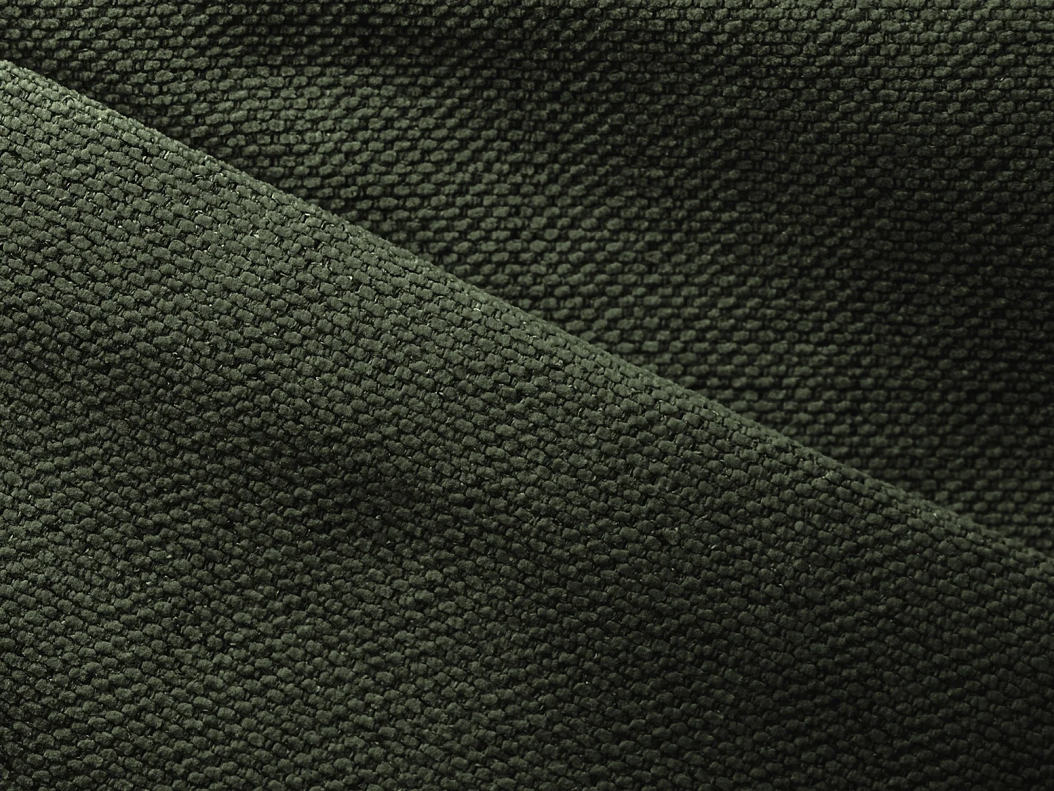 Pouf - Hocker - Strukturstoff - Olive - KAPUA