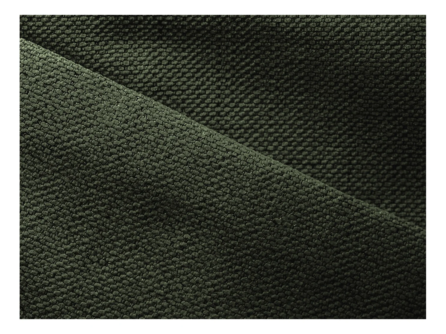 Pouf - Hocker - Strukturstoff - Olive - KAPUA