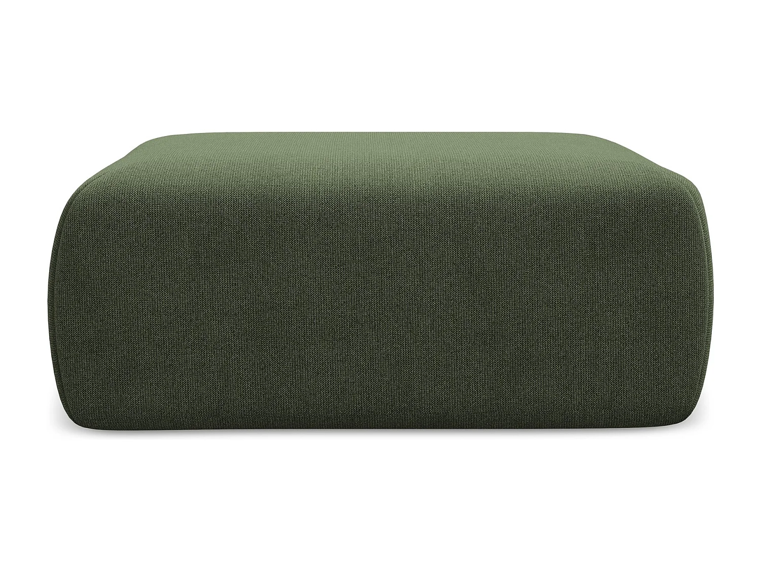 Pouf en tissu texturé - olive - KAPUA