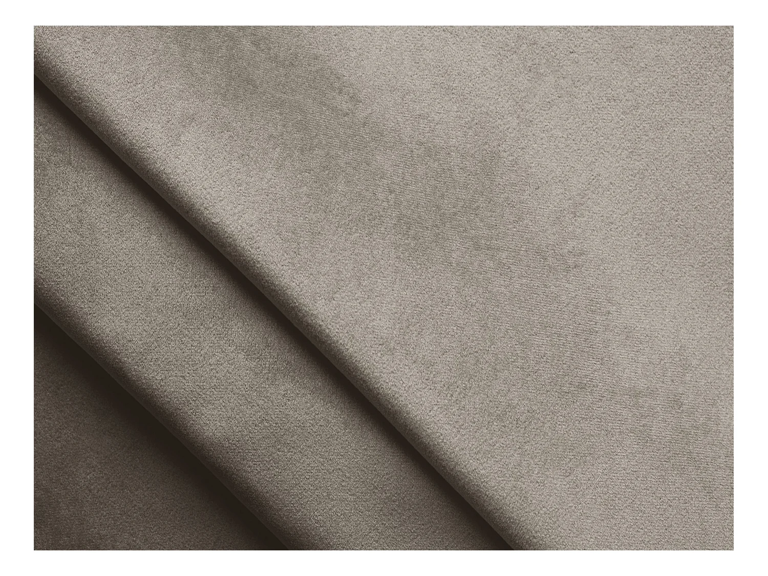 Poef van taupe velours - KALAI