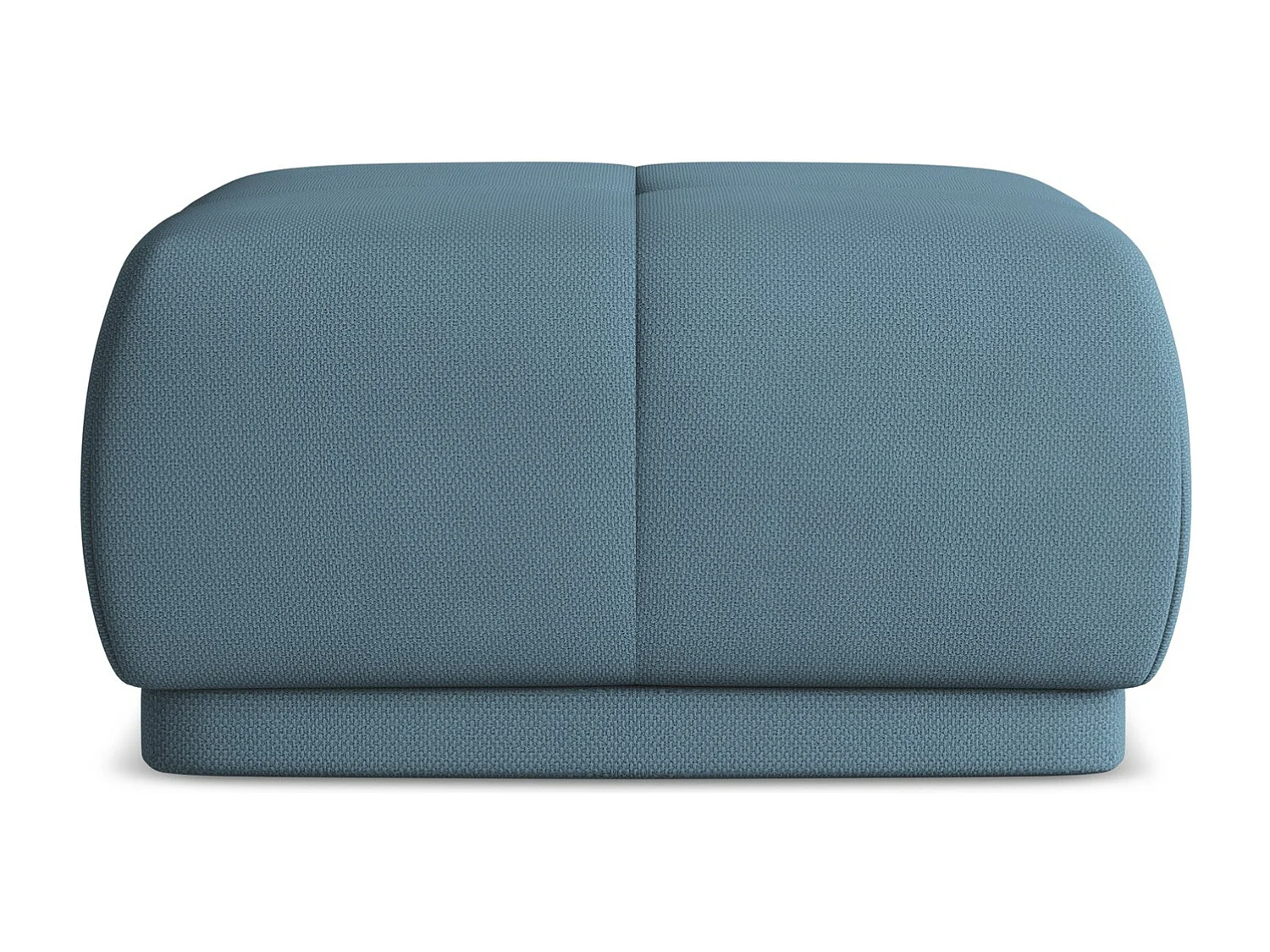 Pouf en tissu chenille - jeans - HOKU