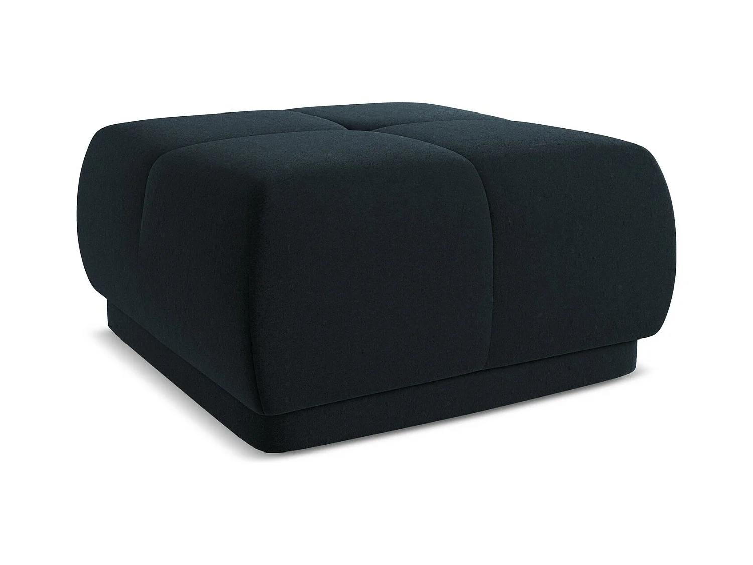 Pouf en velours - bleu royal - HOKU