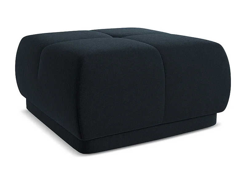 Pouf en velours - bleu royal - HOKU
