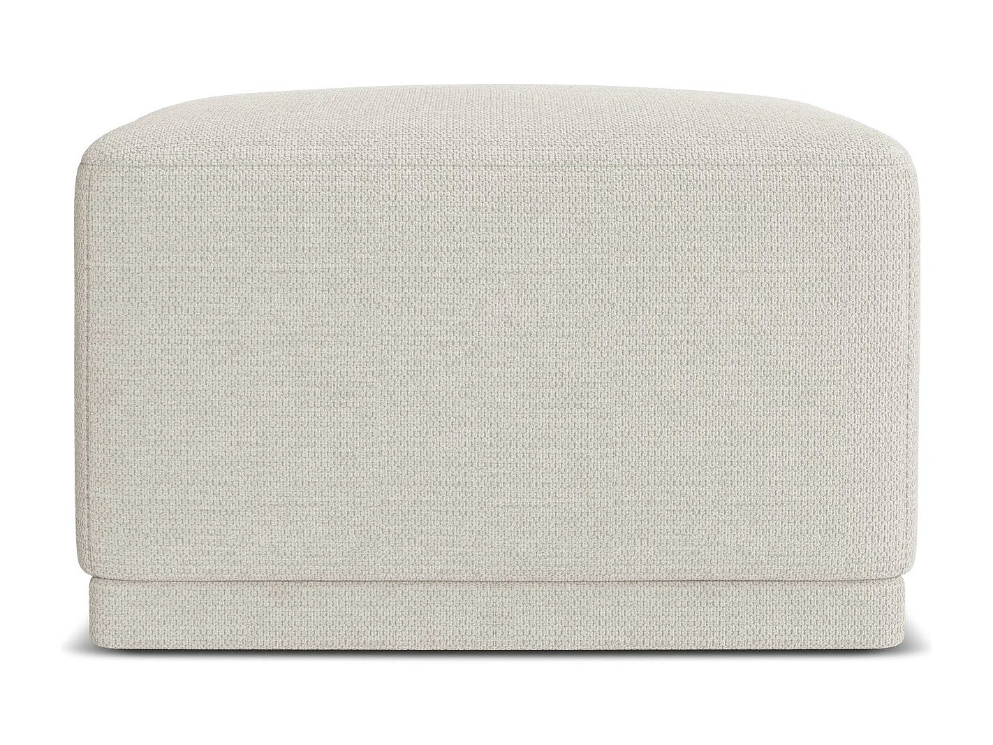 Pouf - Hocker - Chenille - Silber - KAILA