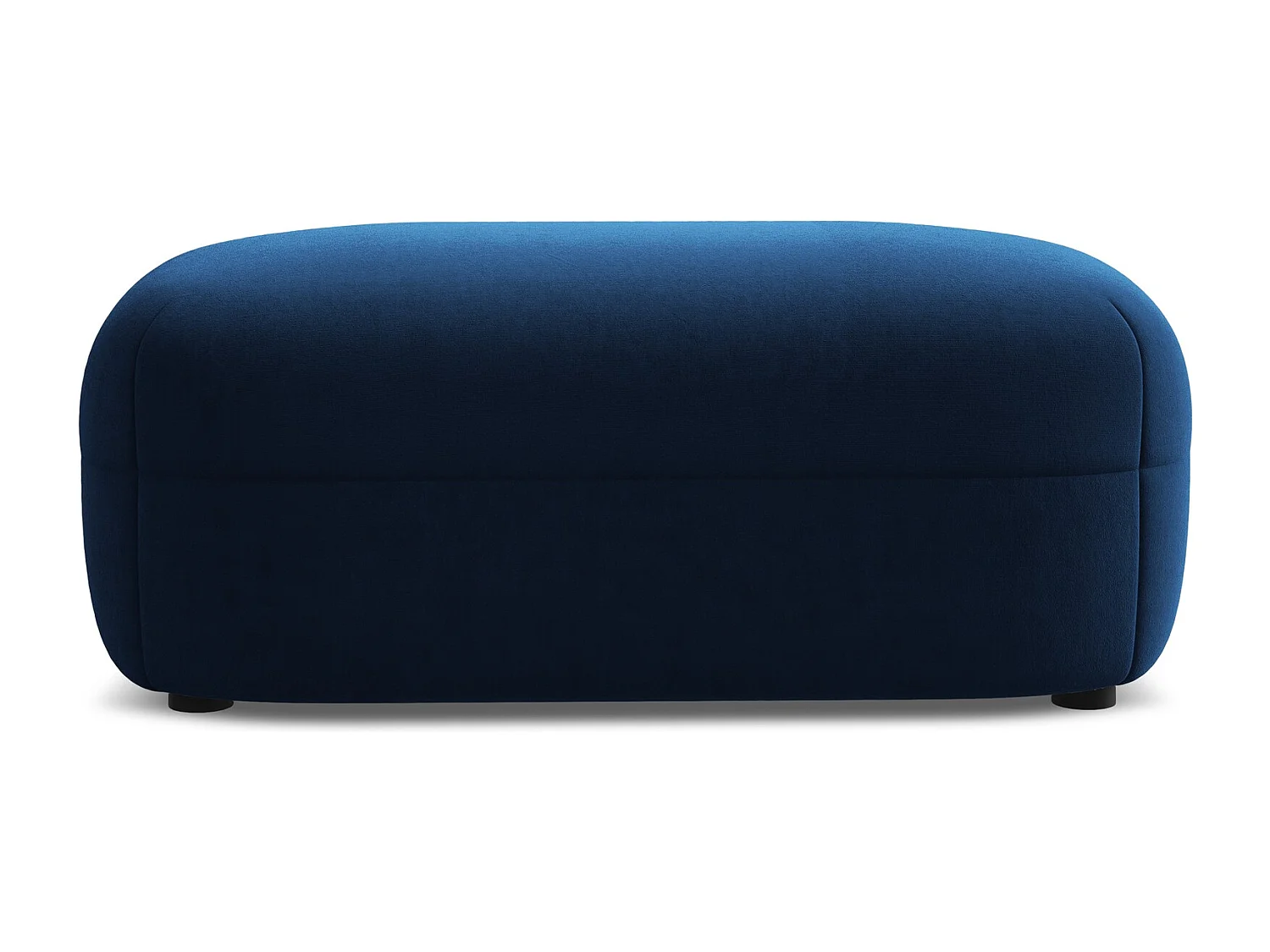 Puf de terciopelo azul real - MOANA