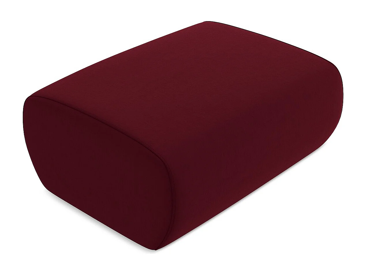 Pouf - Hocker - Samt - Burgund - KAPUA
