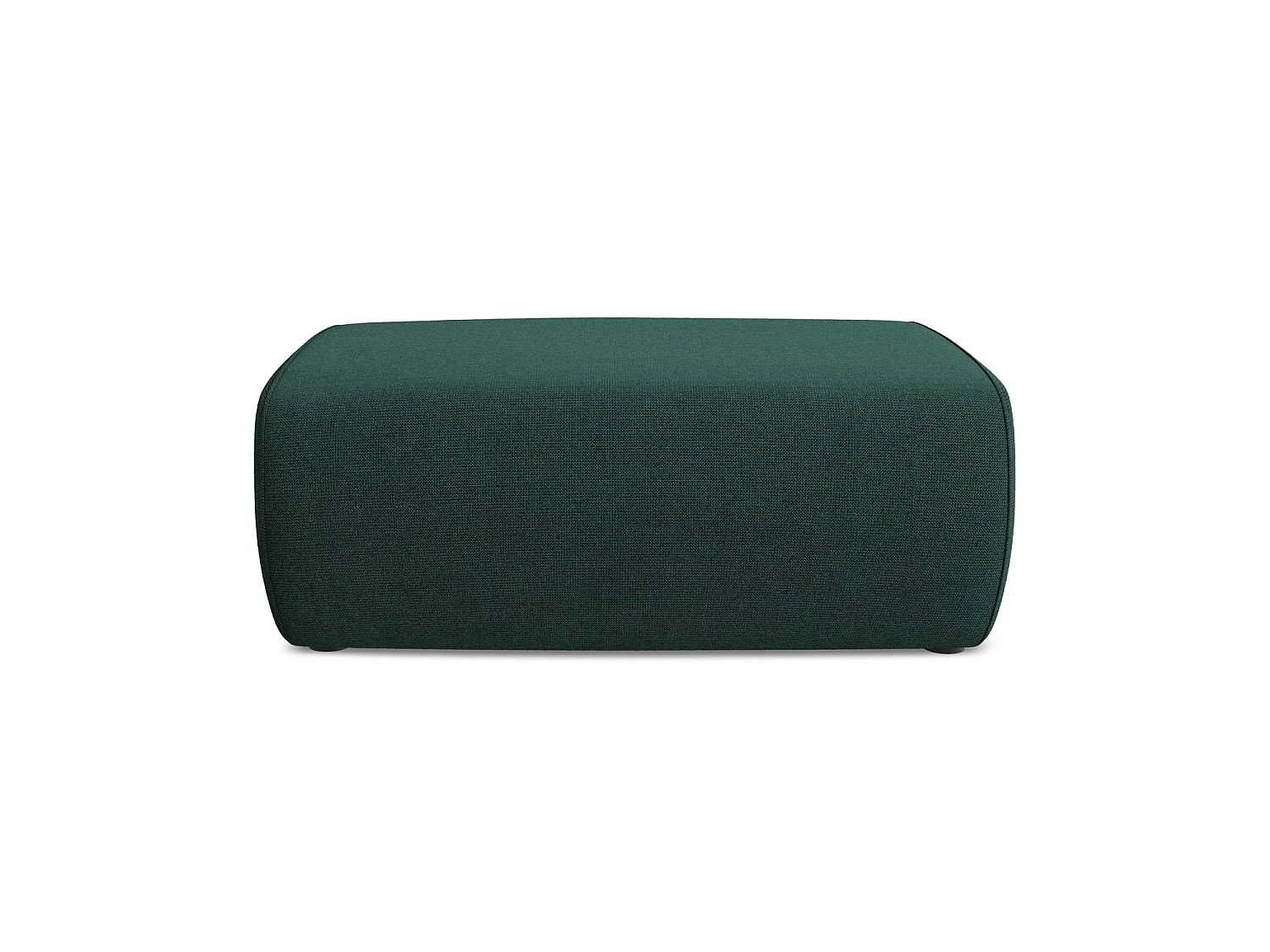 Pouf en tissu texturé - bouteille verte - PALERMO