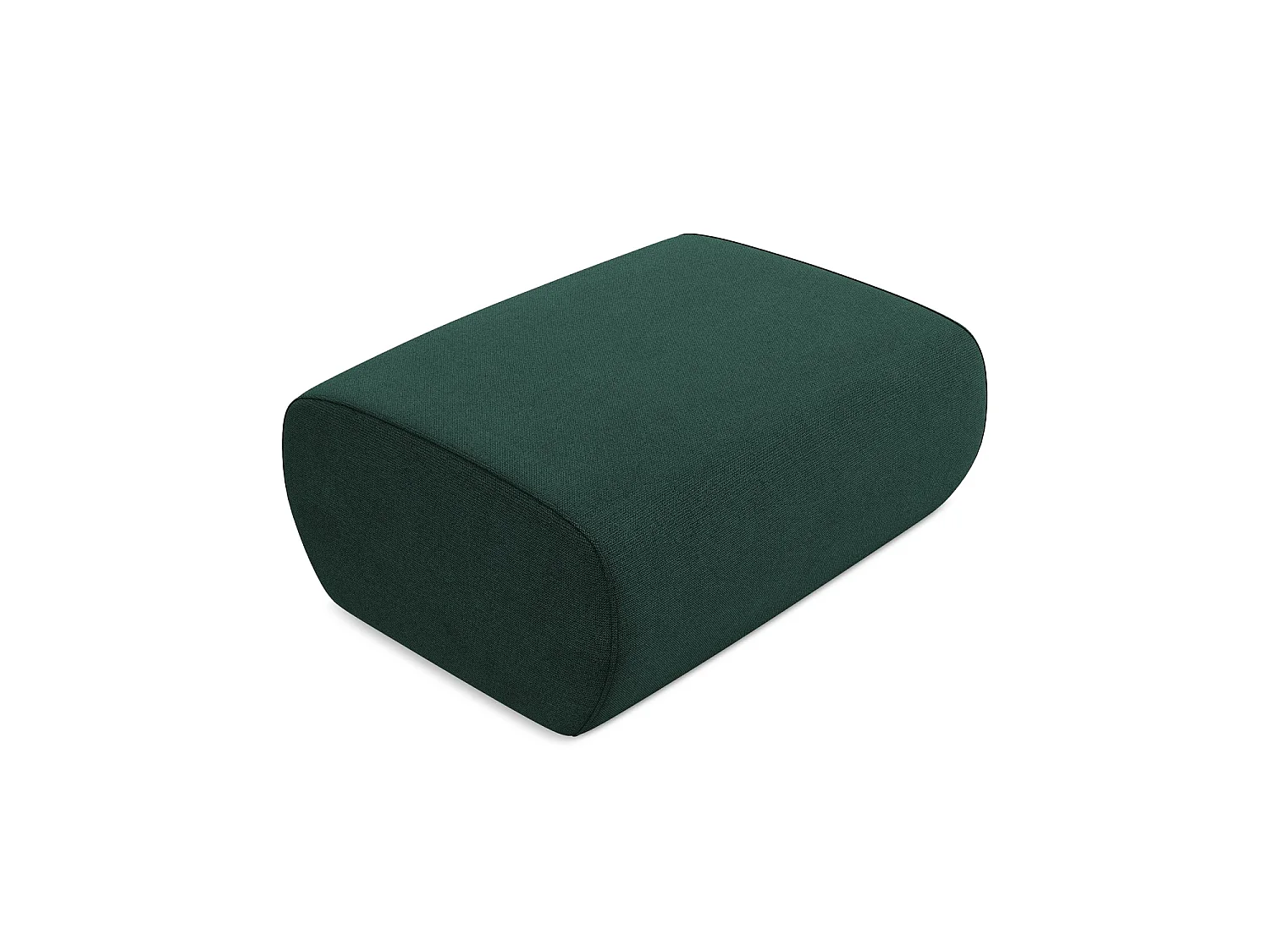 Pouf en tissu texturé - bouteille verte - PALERMO