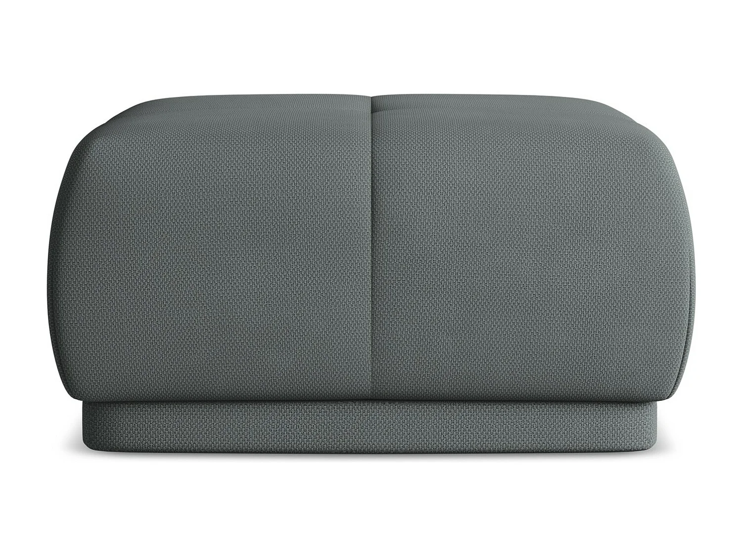 Puff em tecido chenille grafite - HOKU