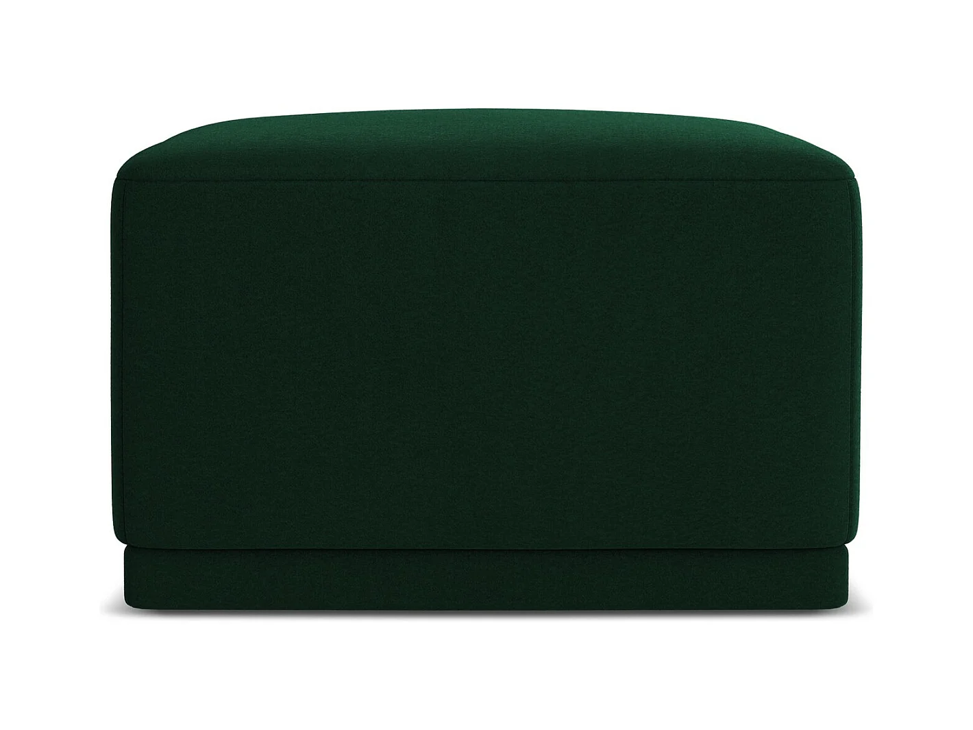 Pouf - Hocker - Samt - Flaschengrün - KAILA