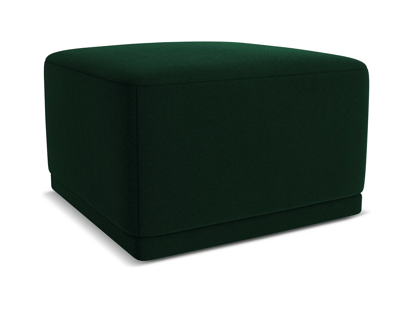 Pouf - Hocker - Samt - Flaschengrün - KAILA
