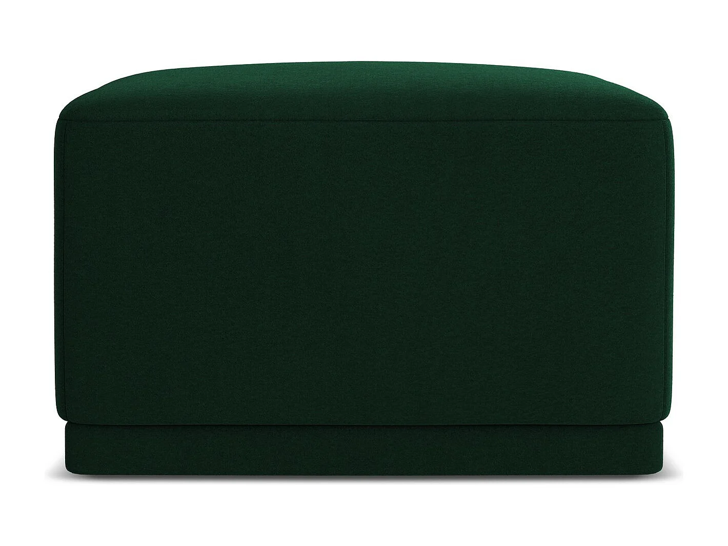 Pouf en velours - bouteille verte - KAILA
