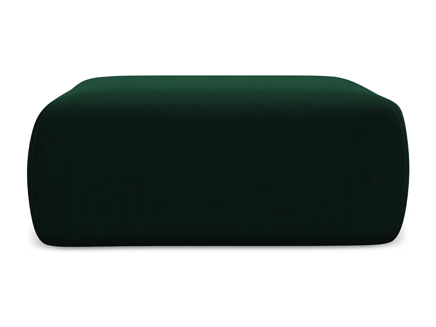 Pouf en velours - bouteille verte - KAPUA
