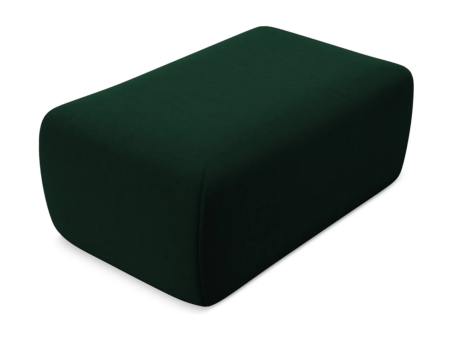Pouf en velours - bouteille verte - KAPUA