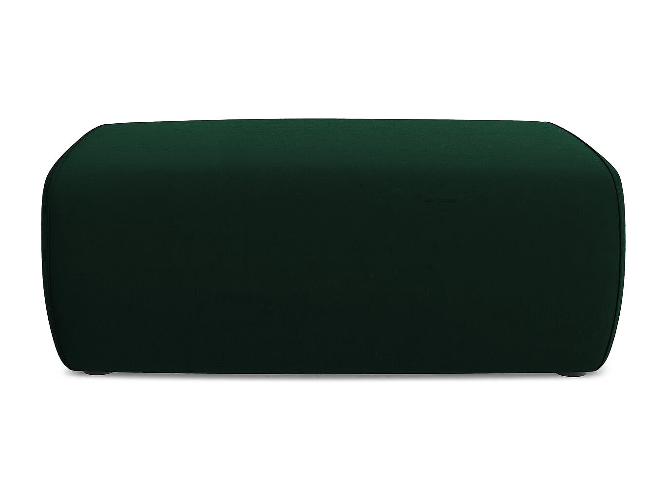 Pouf - Hocker - Samt - Flaschengrün - KAPUA